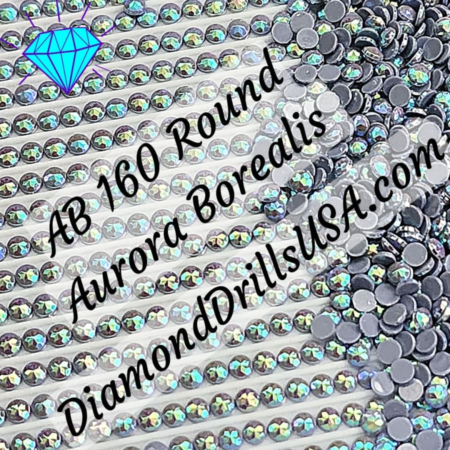 AB 160 ROUND Aurora Borealis 5D Diamond Painting Drills