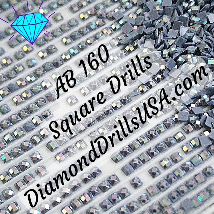 AB 160 SQUARE Aurora Borealis 5D Diamond Painting Drills 