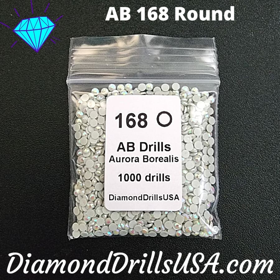 AB 168 ROUND Aurora Borealis 5D Diamond Painting Drills 