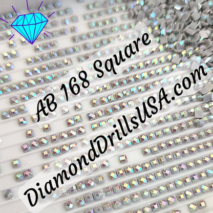 AB 168 SQUARE Aurora Borealis 5D Diamond Painting Drills 