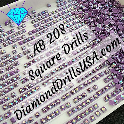 AB 208 SQUARE Aurora Borealis 5D Diamond Painting Drills 