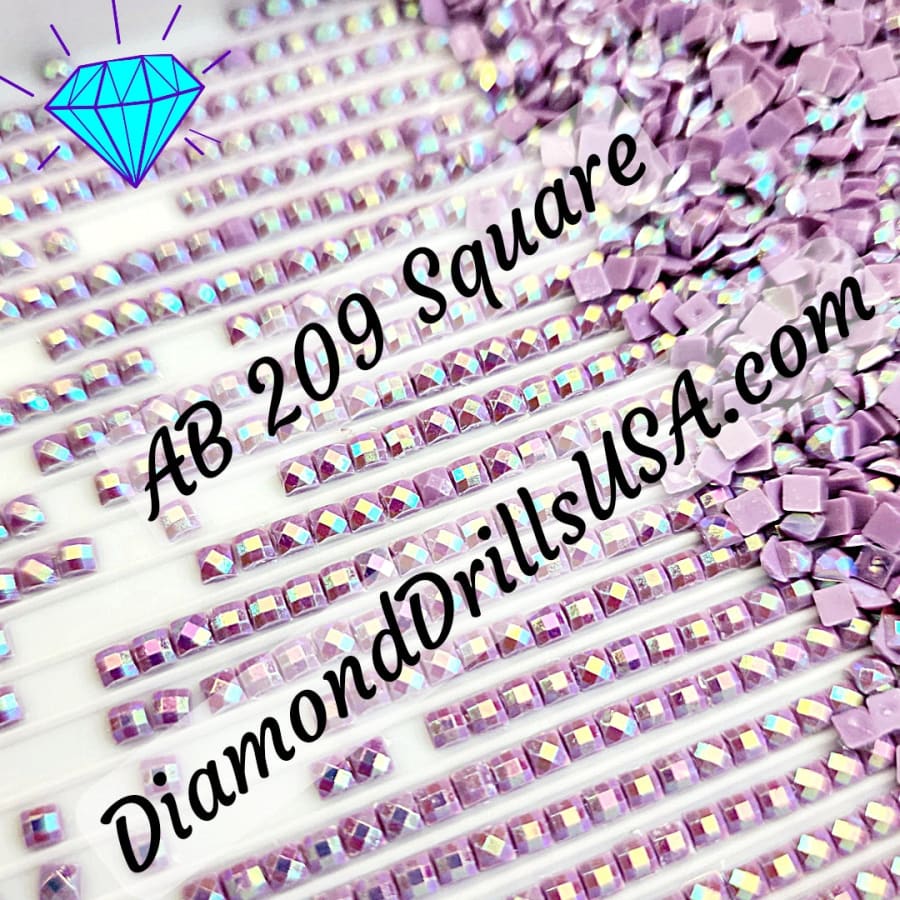 AB 209 SQUARE Aurora Borealis 5D Diamond Painting Drills 