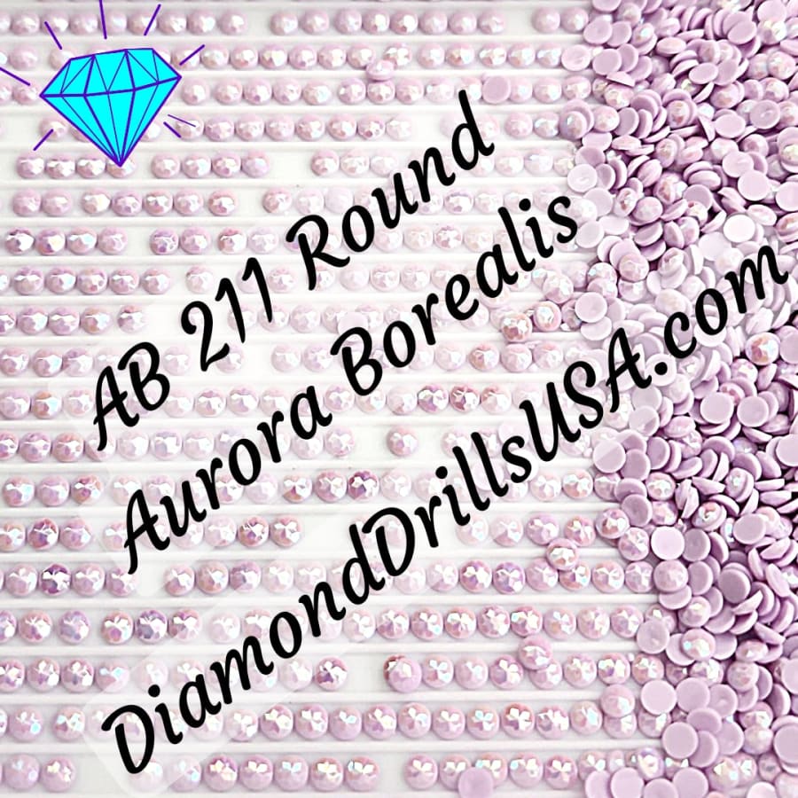 AB 211 ROUND Aurora Borealis 5D Diamond Painting Drills