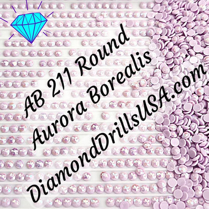 AB 211 ROUND Aurora Borealis 5D Diamond Painting Drills