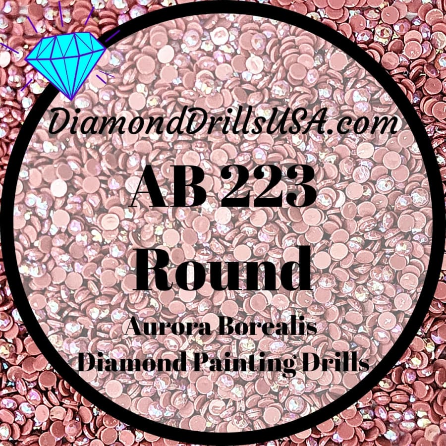 AB 223 ROUND Aurora Borealis 5D Diamond Painting Drills