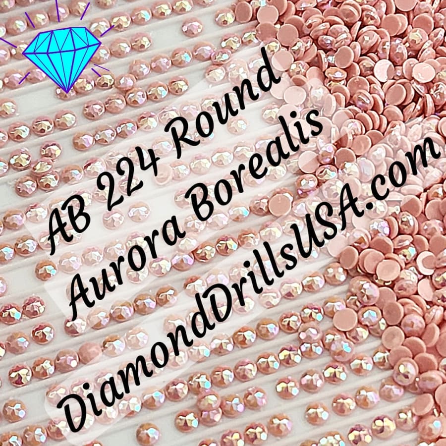 AB 224 ROUND Aurora Borealis 5D Diamond Painting Drills
