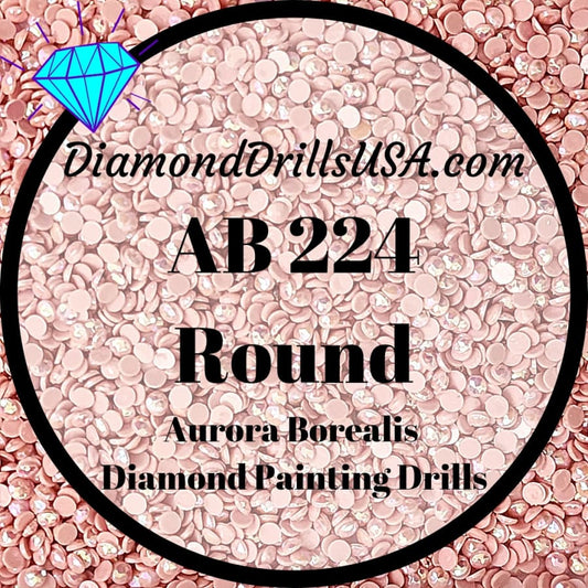 AB 224 ROUND Aurora Borealis 5D Diamond Painting Drills