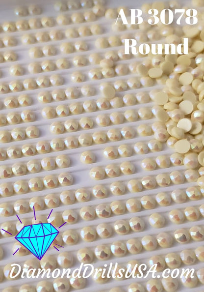 AB 3078 ROUND Aurora Borealis 5D Diamond Painting Drills 