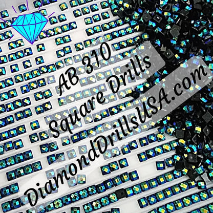 AB 310 SQUARE Aurora Borealis 5D Diamond Painting Drills 