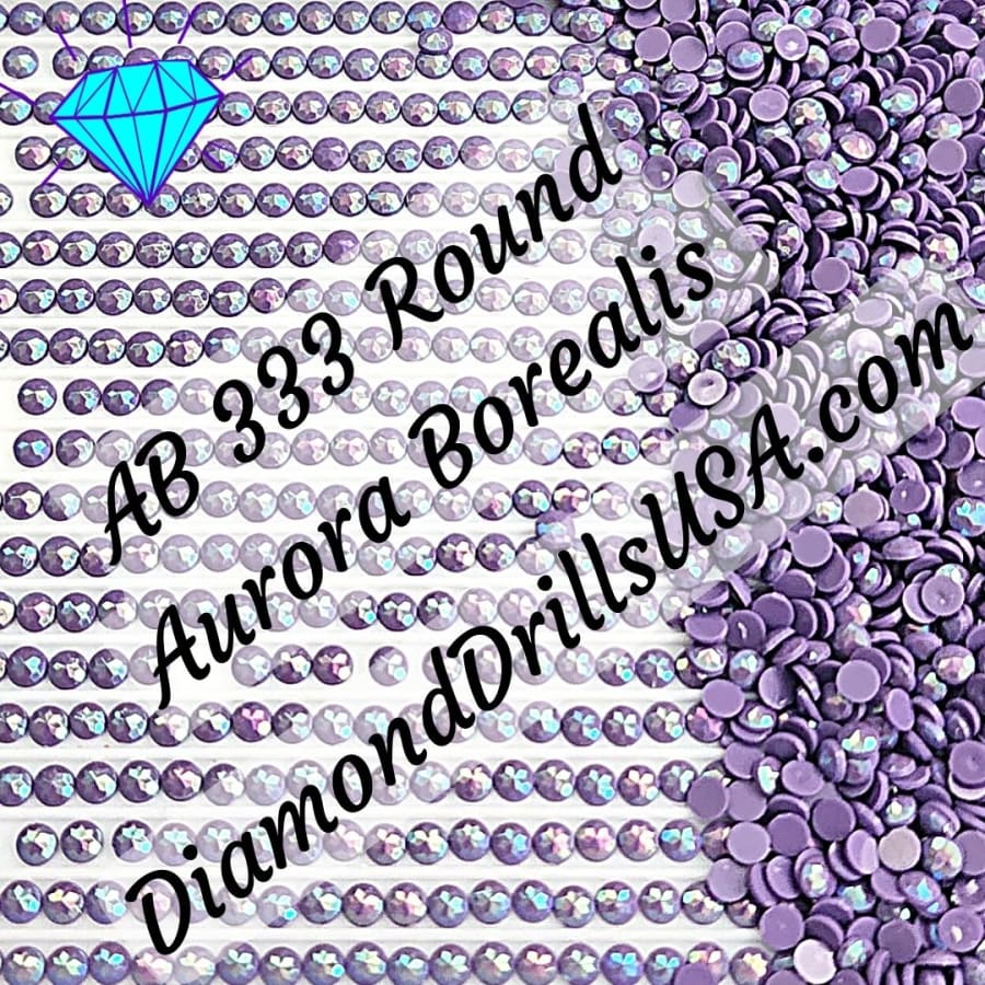 AB 333 ROUND Aurora Borealis 5D Diamond Painting Drills