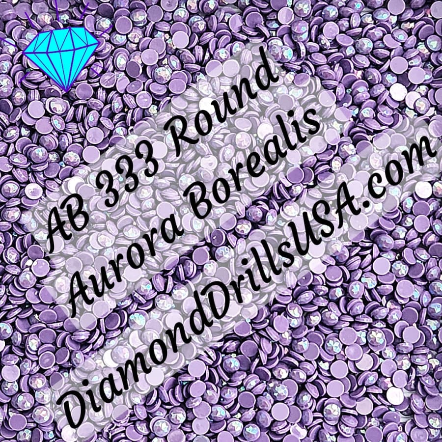 AB 333 ROUND Aurora Borealis 5D Diamond Painting Drills