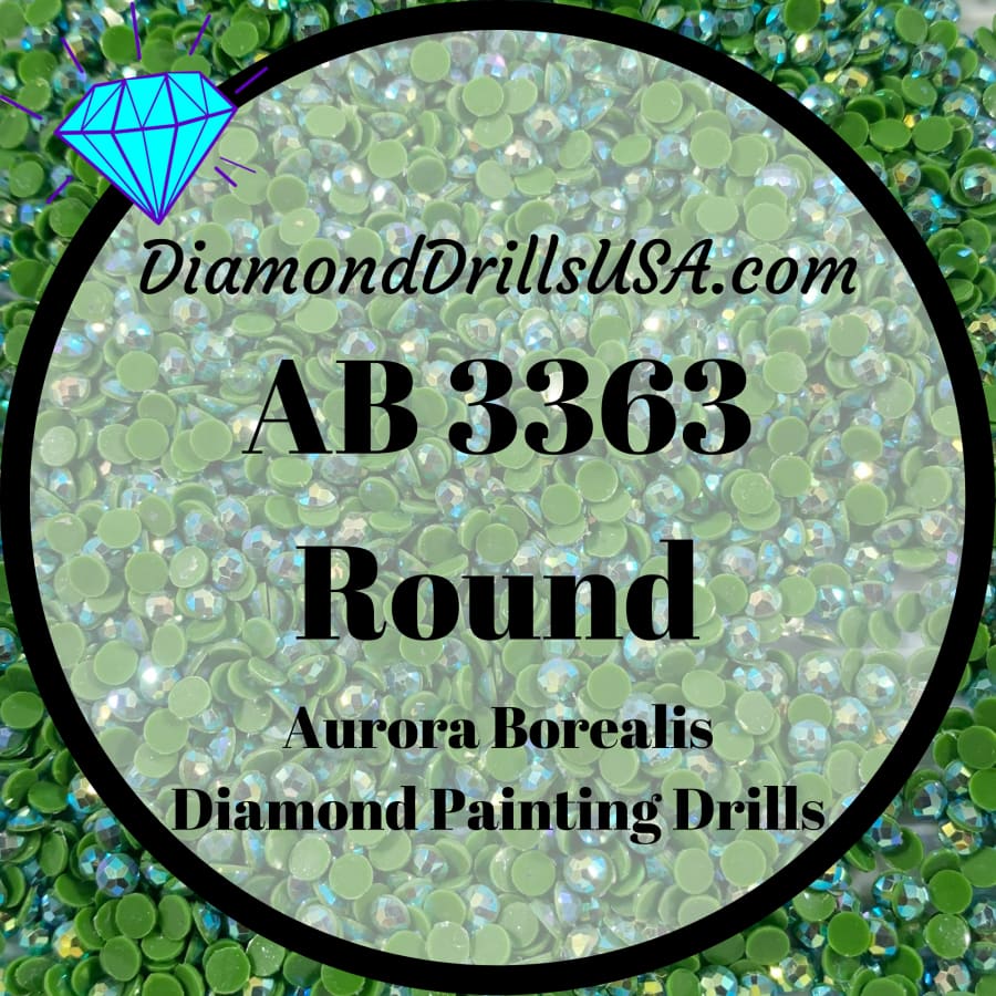 AB 3363 ROUND Aurora Borealis 5D Diamond Painting Drills 