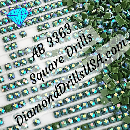 AB 3363 SQUARE Aurora Borealis 5D Diamond Painting Drills 