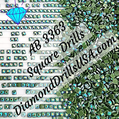 AB 3363 SQUARE Aurora Borealis 5D Diamond Painting Drills 