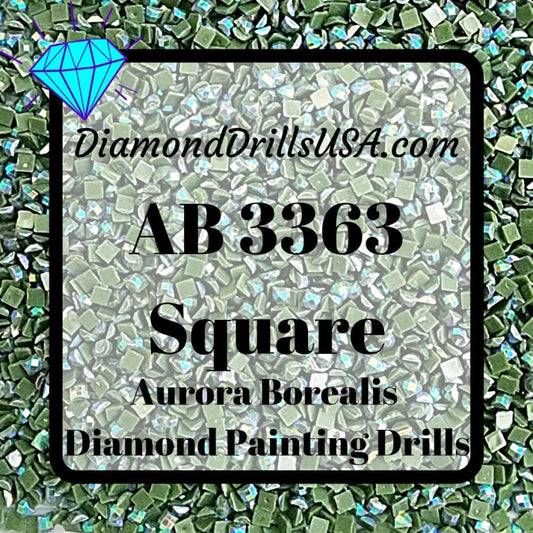 AB 3363 SQUARE Aurora Borealis 5D Diamond Painting Drills 