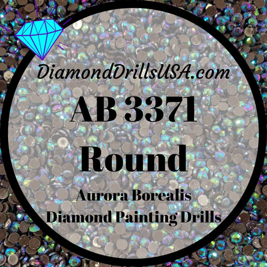 AB 3371 ROUND Aurora Borealis 5D Diamond Painting Drills 