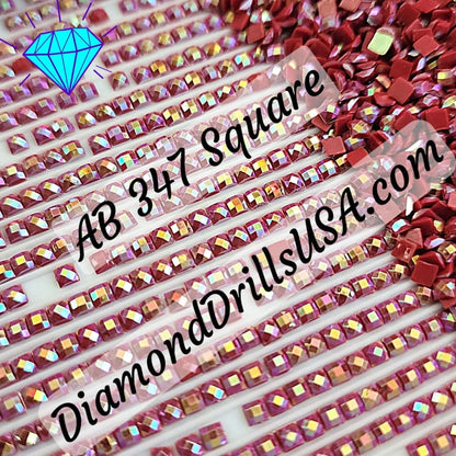AB 347 SQUARE Aurora Borealis 5D Diamond Painting Drills 