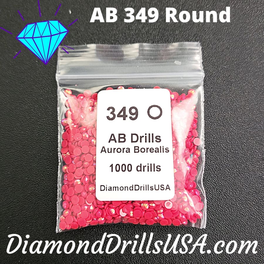 AB 349 ROUND Aurora Borealis 5D Diamond Painting Drills