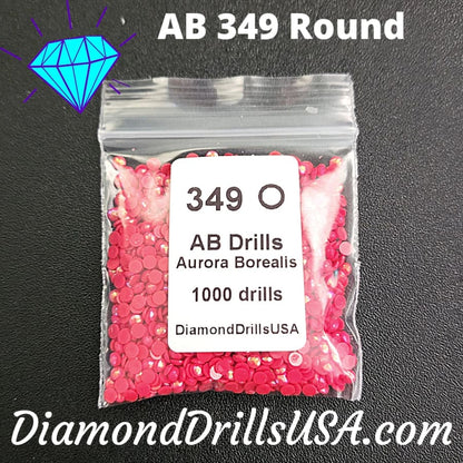 AB 349 ROUND Aurora Borealis 5D Diamond Painting Drills
