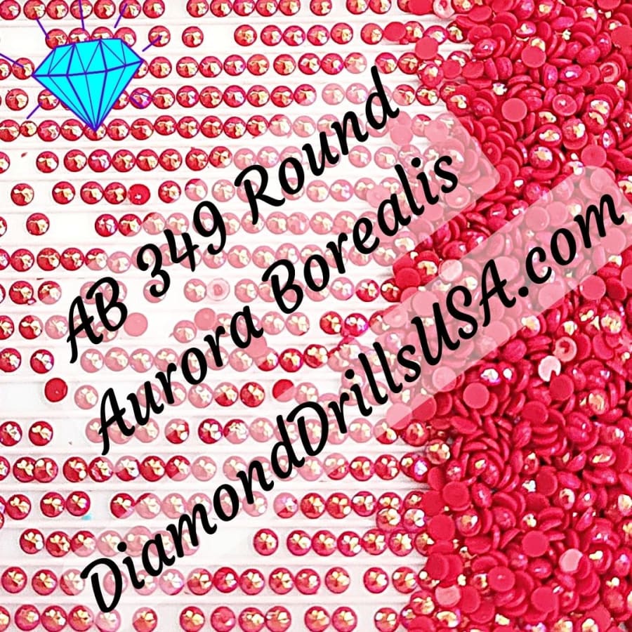 AB 349 ROUND Aurora Borealis 5D Diamond Painting Drills