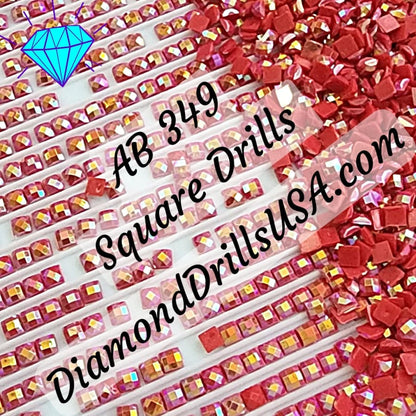 AB 349 SQUARE Aurora Borealis 5D Diamond Painting Drills 