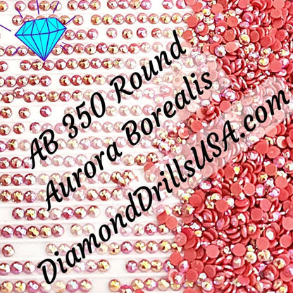 AB 350 ROUND Aurora Borealis 5D Diamond Painting Drills