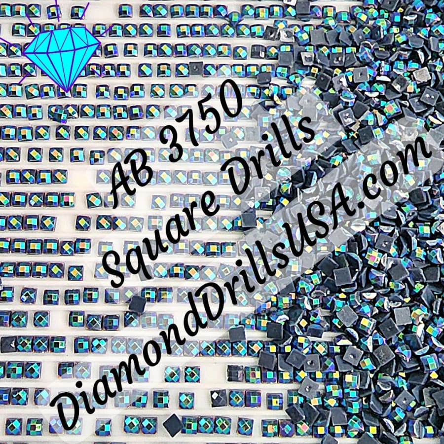 AB 3750 SQUARE Aurora Borealis 5D Diamond Painting Drills 