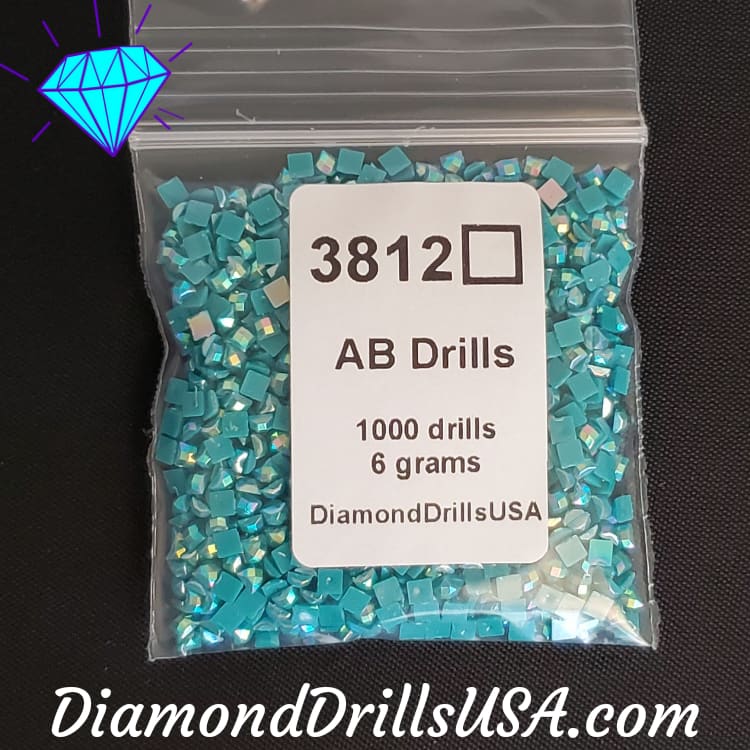 DiamondDrillsUSA - AB 3812 SQUARE Aurora Borealis 5D Diamond Painting  Drills Beads DMC