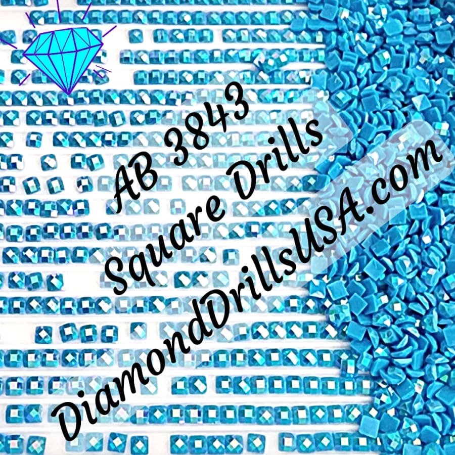 AB 3843 SQUARE Aurora Borealis 5D Diamond Painting Drills 