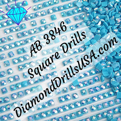 AB 3846 SQUARE Aurora Borealis 5D Diamond Painting Drills
