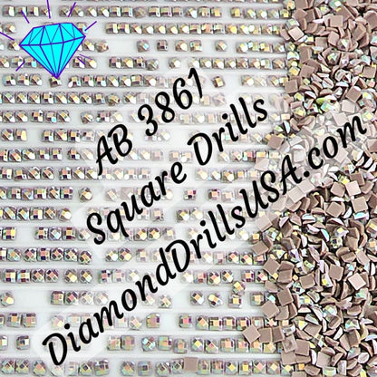 AB 3861 SQUARE Aurora Borealis 5D Diamond Painting Drills