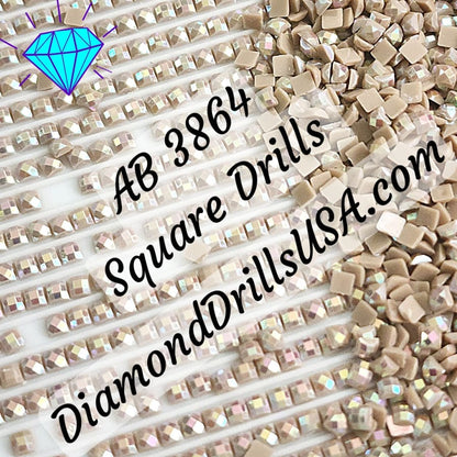 AB 3864 SQUARE Aurora Borealis 5D Diamond Painting Drills 