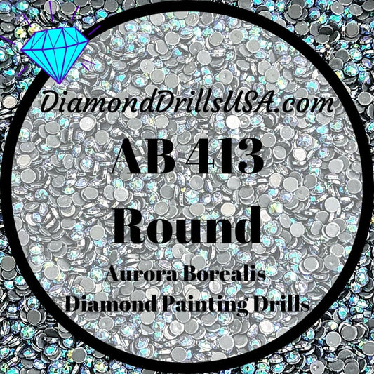 AB 413 ROUND Aurora Borealis 5D Diamond Painting Drills