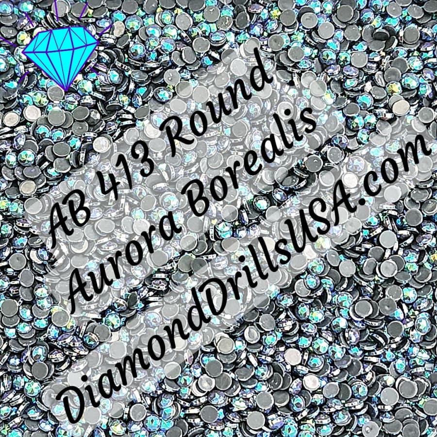 AB 413 ROUND Aurora Borealis 5D Diamond Painting Drills