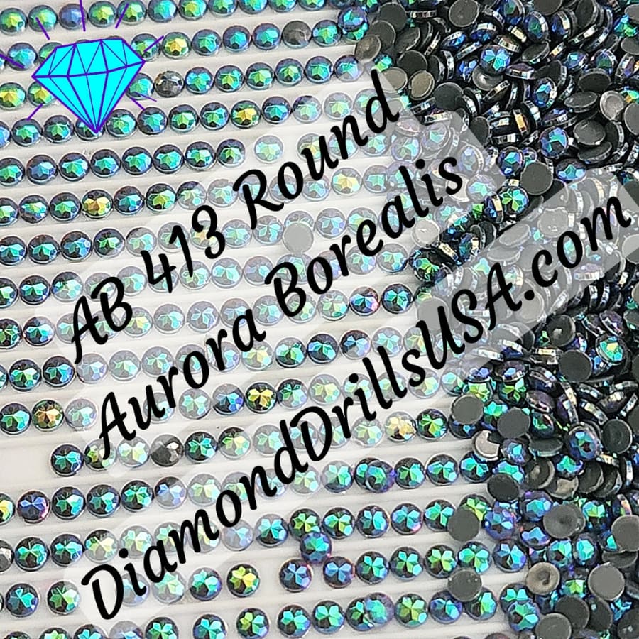 AB 413 ROUND Aurora Borealis 5D Diamond Painting Drills