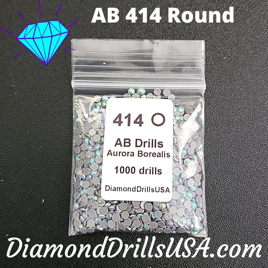 AB 414 ROUND Aurora Borealis 5D Diamond Painting Drills