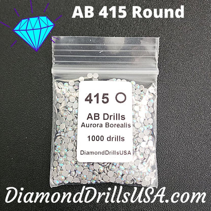 AB 415 ROUND Aurora Borealis 5D Diamond Painting Drills
