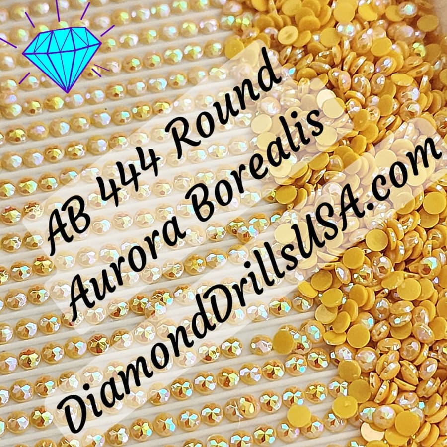 AB 444 ROUND Aurora Borealis 5D Diamond Painting Drills