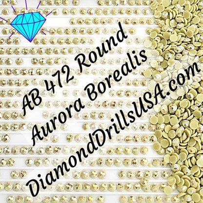 AB 472 ROUND Aurora Borealis 5D Diamond Painting Drills