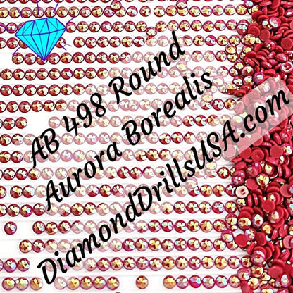 AB 498 ROUND Aurora Borealis 5D Diamond Painting Drills