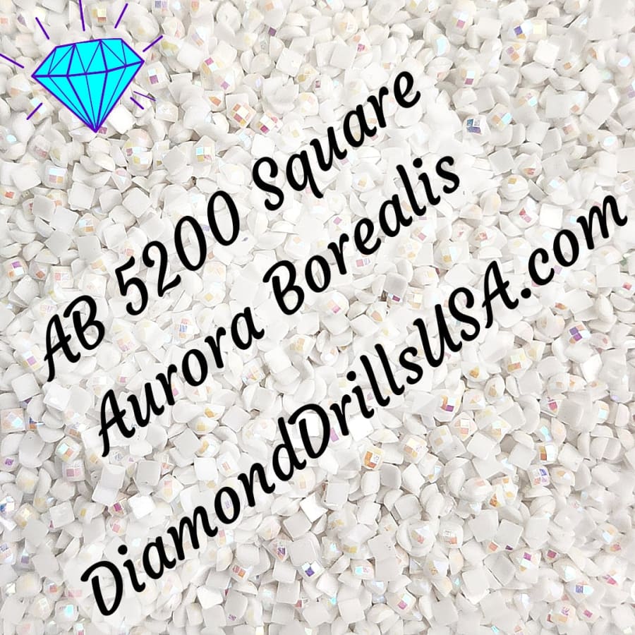 AB 5200 SQUARE Aurora Borealis 5D Diamond Painting Drills