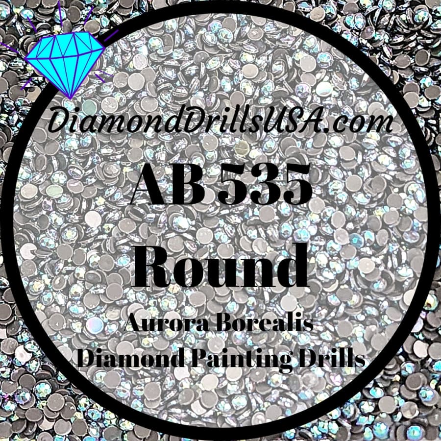 AB 535 ROUND Aurora Borealis 5D Diamond Painting Drills