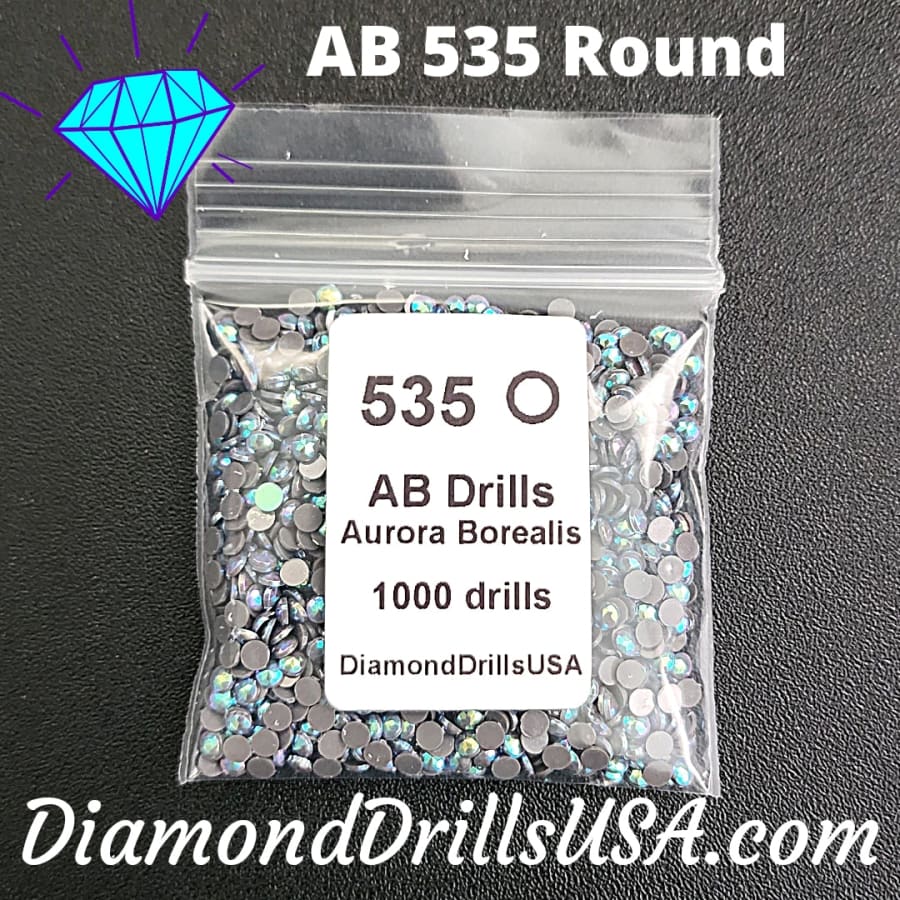 AB 535 ROUND Aurora Borealis 5D Diamond Painting Drills