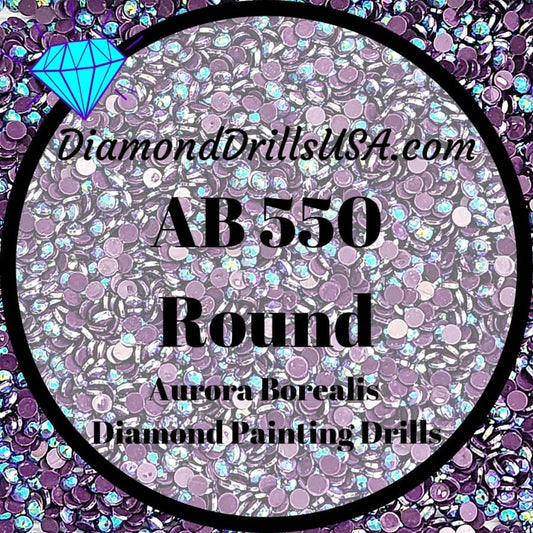 AB 550 ROUND Aurora Borealis 5D Diamond Painting Drills