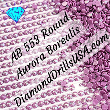 AB 553 ROUND Aurora Borealis 5D Diamond Painting Drills