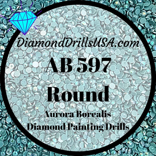 AB 597 ROUND Aurora Borealis 5D Diamond Painting Drills 