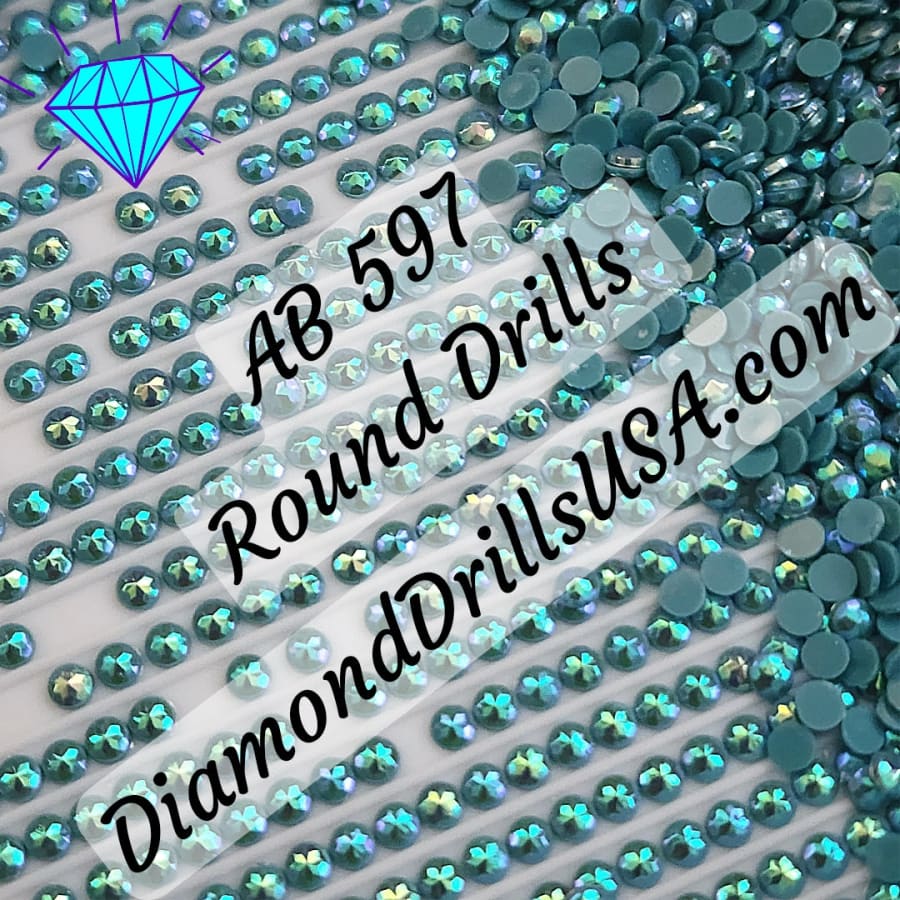 AB 597 ROUND Aurora Borealis 5D Diamond Painting Drills 