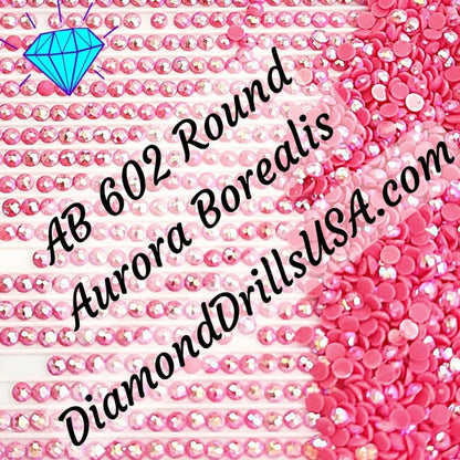 AB 602 ROUND Aurora Borealis 5D Diamond Painting Drills DMC
