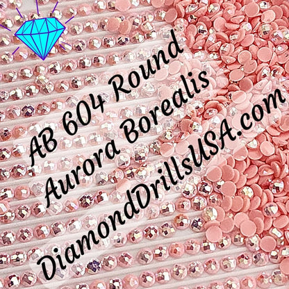 AB 604 ROUND Aurora Borealis 5D Diamond Painting Drills