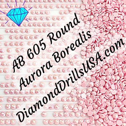 AB 605 ROUND Aurora Borealis 5D Diamond Painting Drills